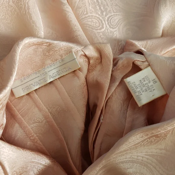 Geoffrey Alexander for Private Agenda Vintage Silk Blouse - Picture 8 of 8